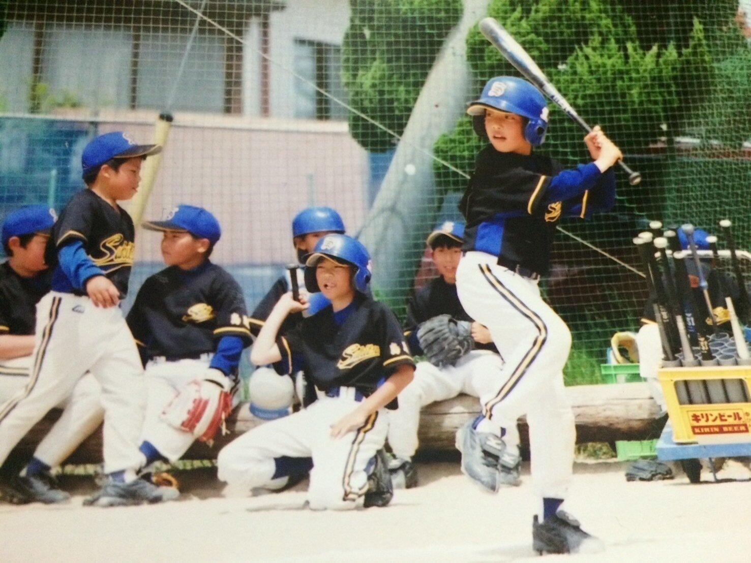 野球を始めた3年生のころの高橋選手  