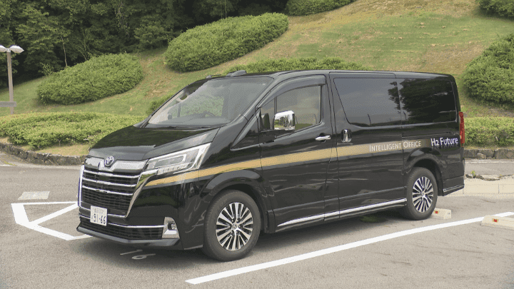 大会期間中にはFCグランエース(水素燃料電池車)が”地球にやさしい移動オフィス”として活躍