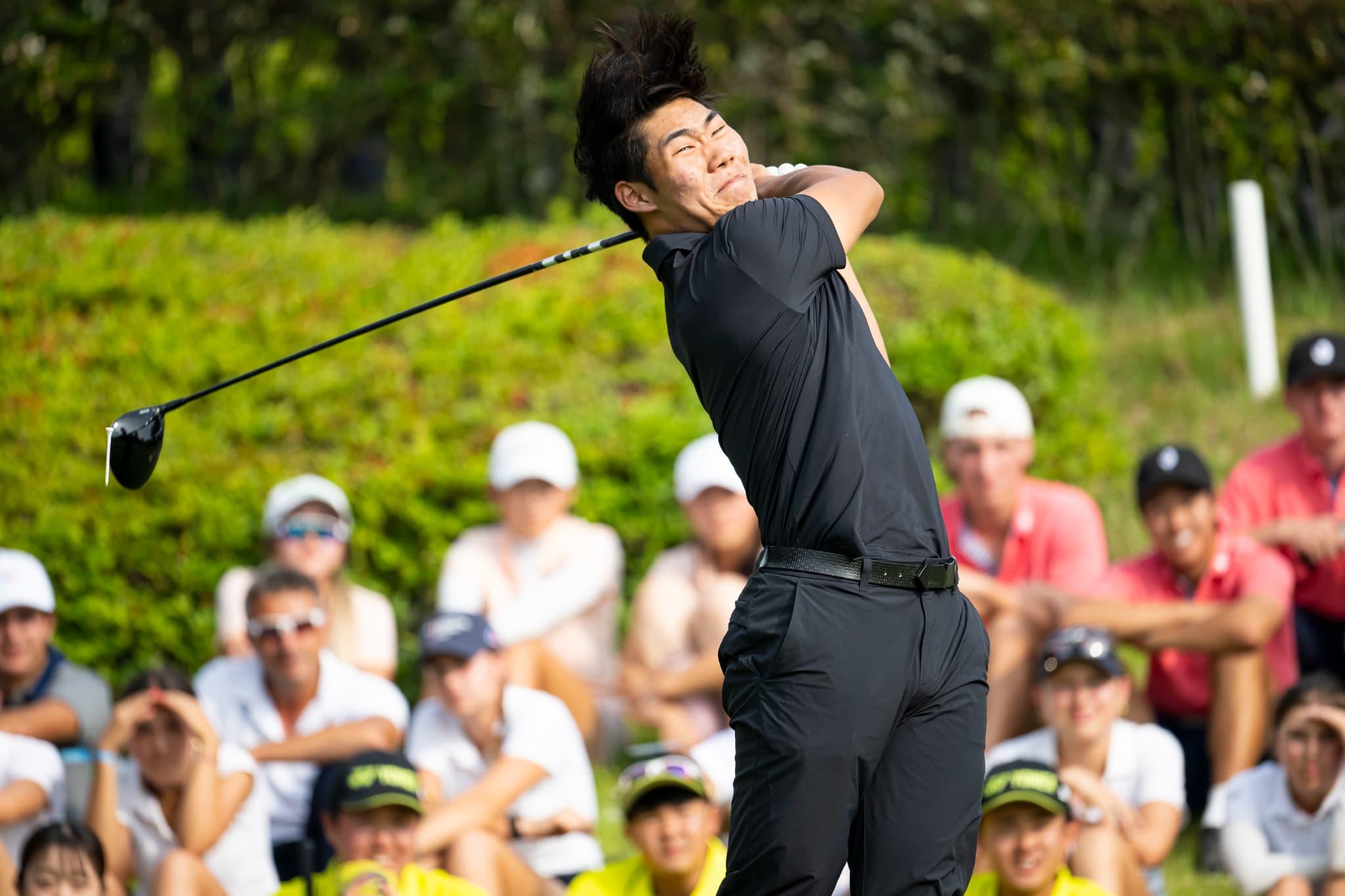 「369yd」でドラコンを制したパク・ジェヒョン選手(韓国/男子)